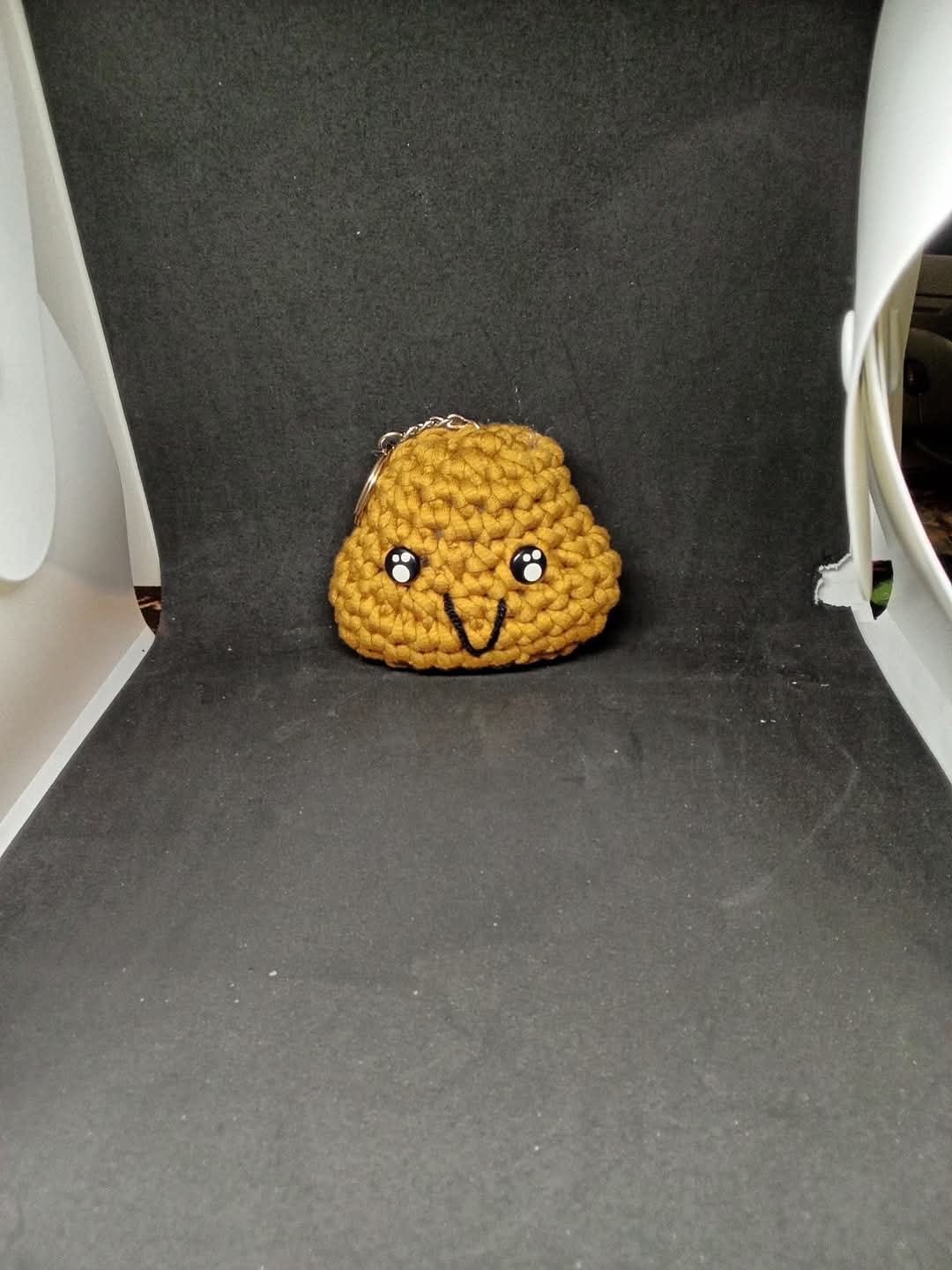 Crochet nugget key chain